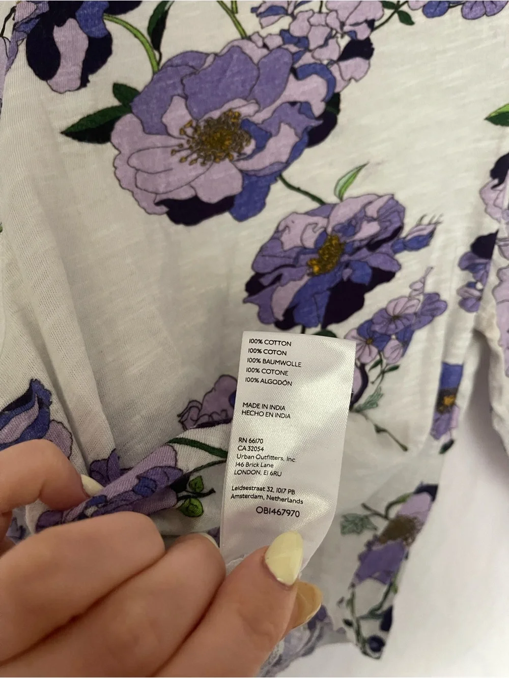 Anthropologie floral print